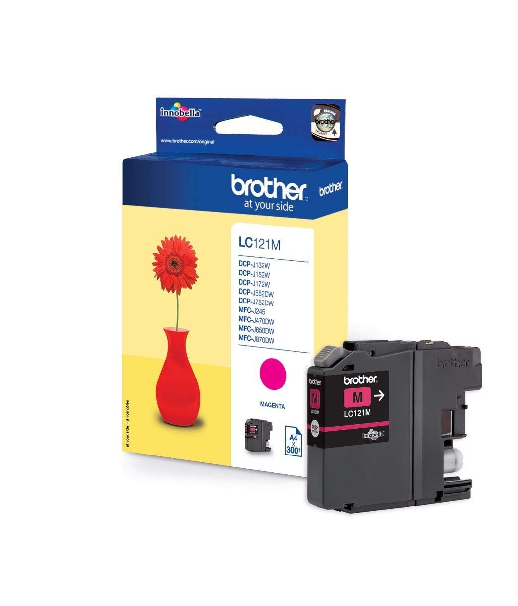 Cartus cerneala Brother LC121M ,Magenta ,260 pagini ,Original (LC121M)