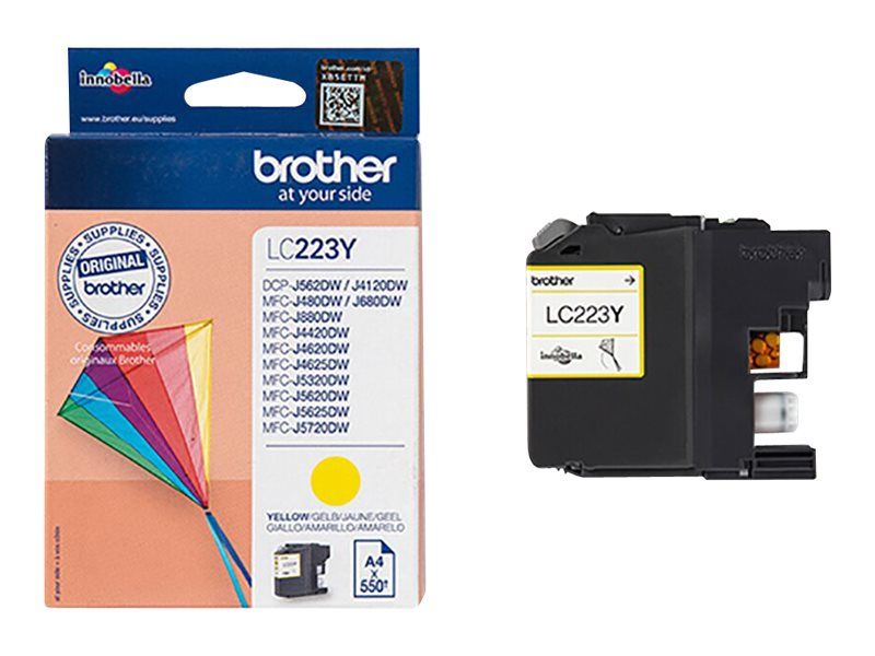 Cartus cerneala Brother LC223Y ,Galben ,550 pagini ,Original (LC223Y)