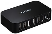 D-Link DUB-H7 USB 2.0 Type-B 480 Mbit/s Black
