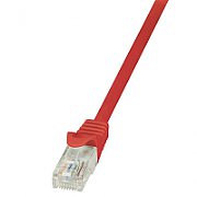 PATCH CORD UTP LOGILINK Cat6, cupru-aluminiu, 1 m, rosu, AWG24,  CP2034U  (include TV 0.06 lei)