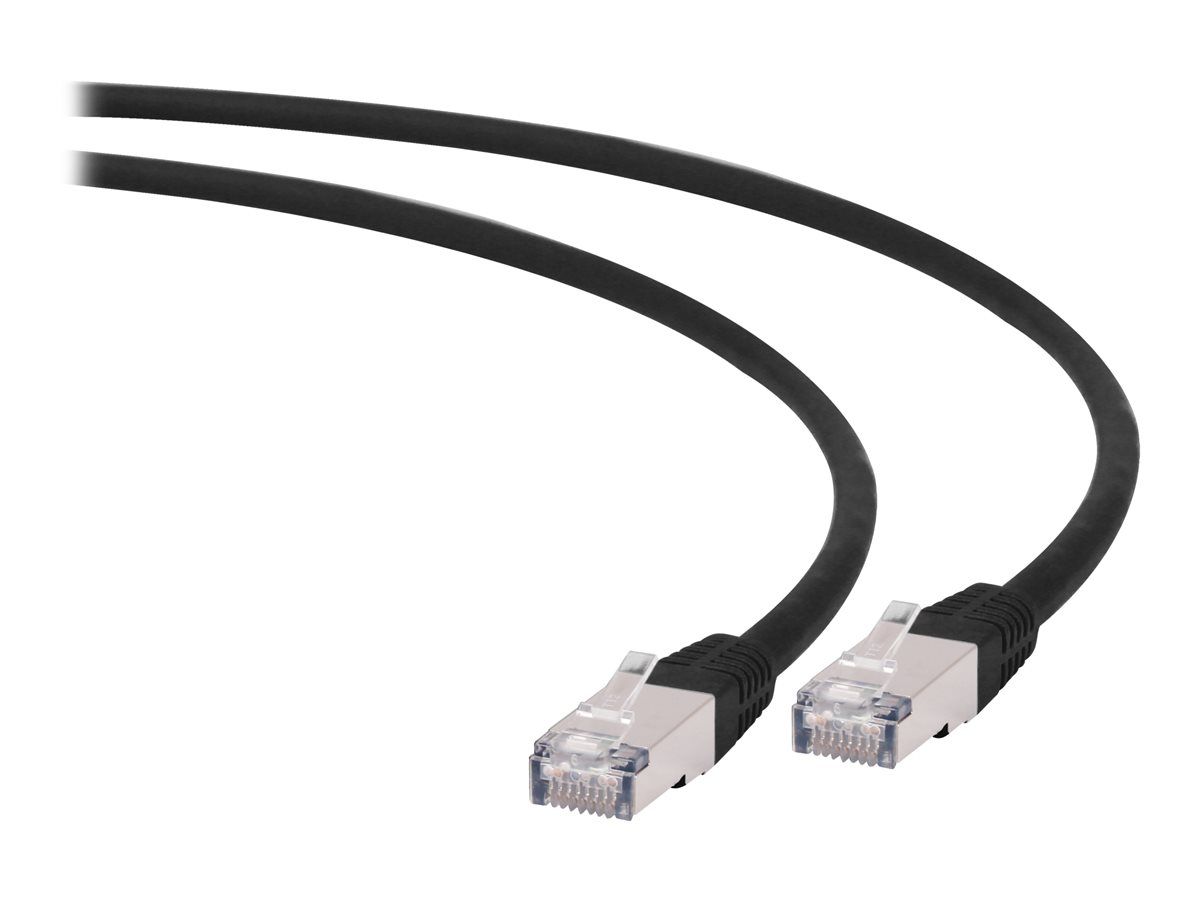 PATCH CORD S/FTP GEMBIRD Cat6a, LSZH, cupru, 0.5 m, negru, AWG27, dublu ecranat  PP6A-LSZHCU-BK-0.5M  (include TV 0.06 lei)