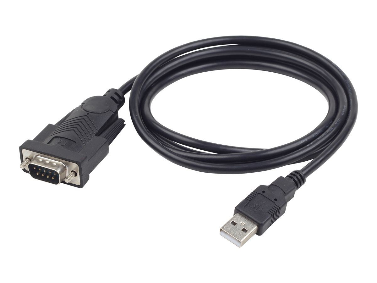 CABLU USB GEMBIRD adaptor, USB 2.0 (T) la Serial DB9M (9-pin)(RS232)(T), 1.5m, negru,  UAS-DB9M-02  (include TV 0.15 lei)