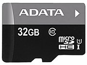ADATA AUSDH32GUICL10A1-RA1 ADATA Premier 32GB MicroSDHC UHS-I Class 10 with Adapter Up To 85MB/s