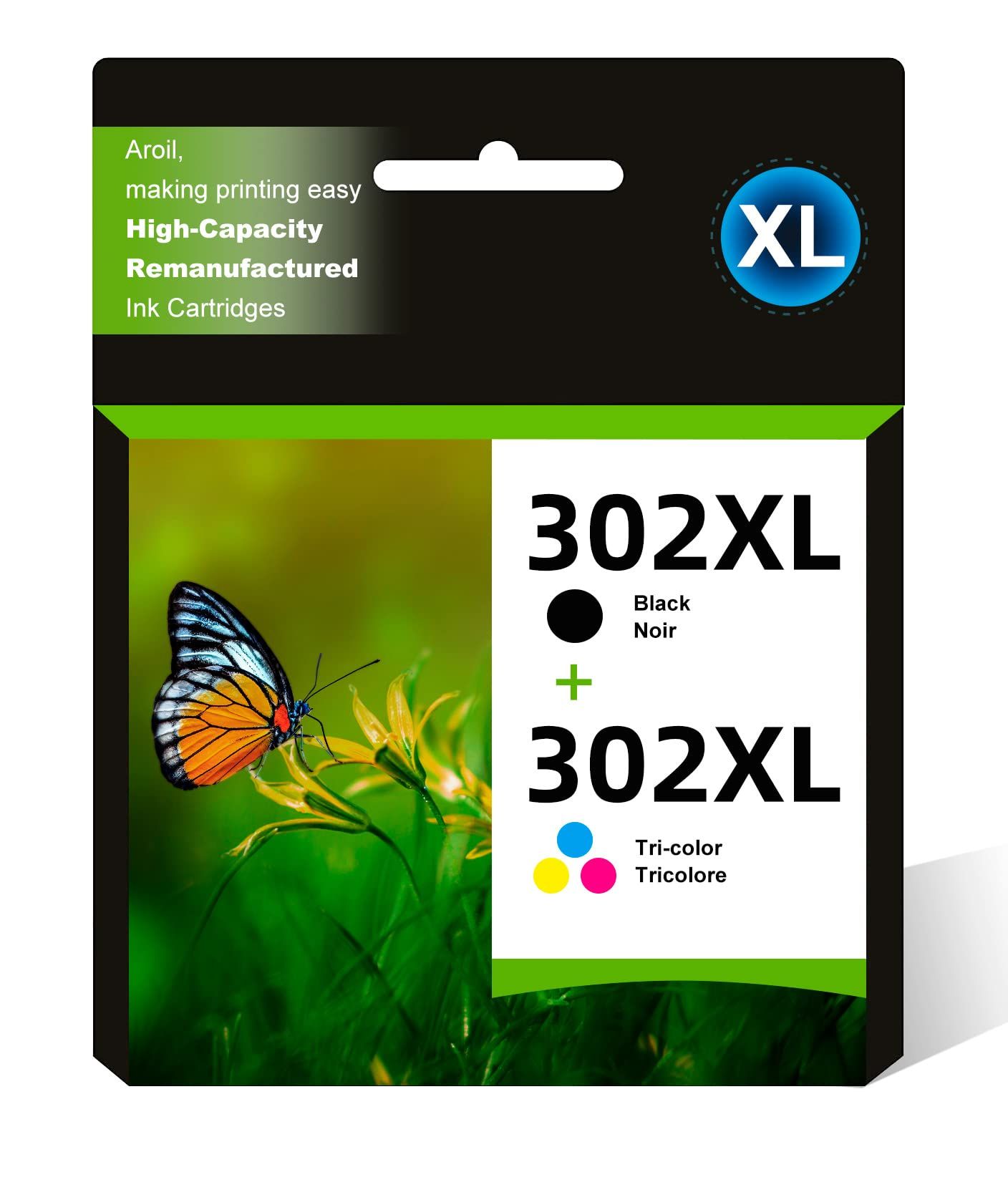 Cartus cerneala HP X4D37AE ,Black/tri-color ,190 pagini +165 pagini ,Original (302CMYK)