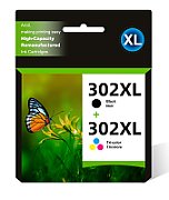 Cartus cerneala HP X4D37AE ,Black/tri-color ,190 pagini +165 pagini ,Original (302CMYK)