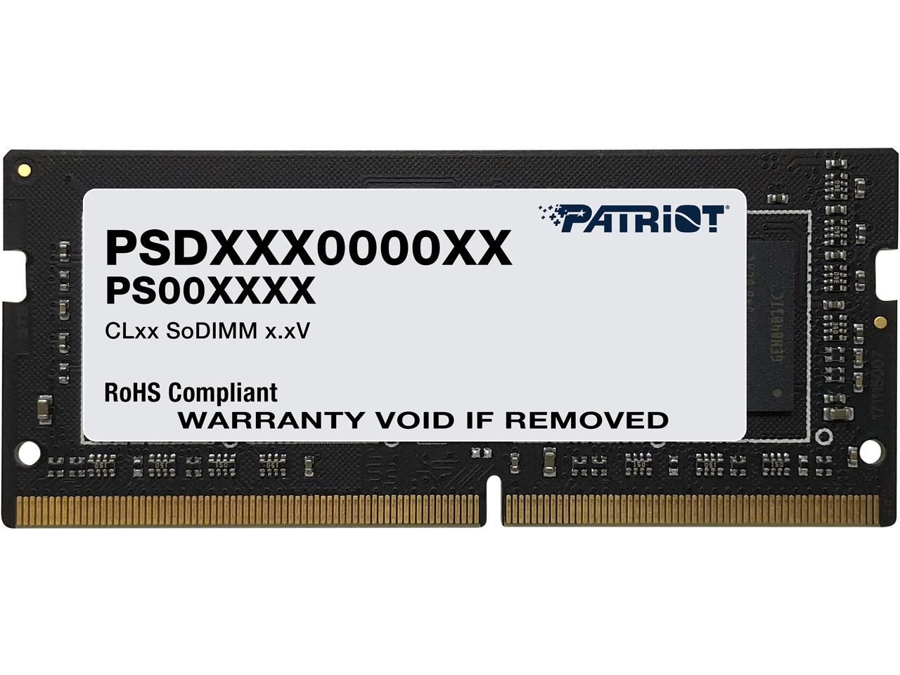 Memorie laptop Patriot PSD48G320081S 8 GB DDR4 SO-DIMM 3200 MHz CL22