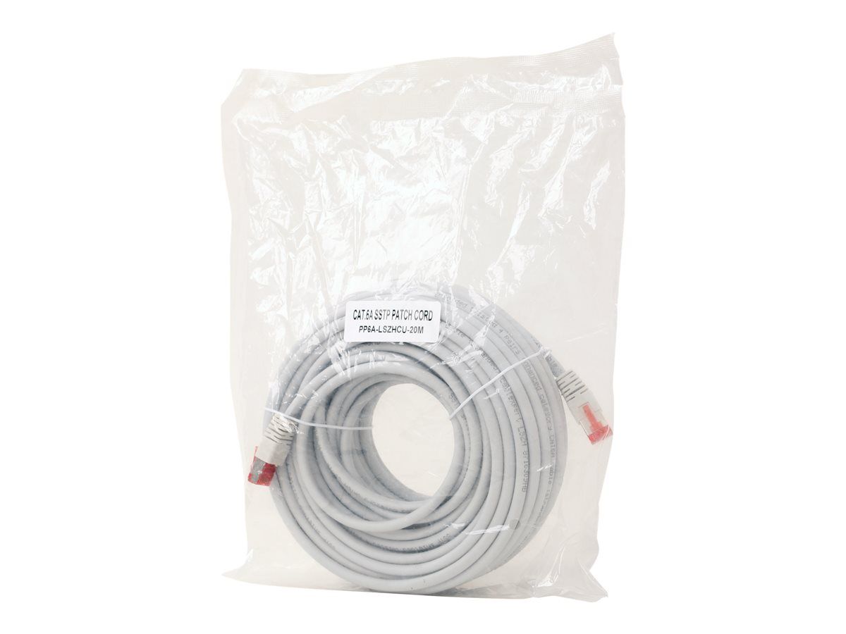 Gembird PP6A-LSZHCU-20M networking cable Grey Cat6a S/FTP (S-STP)