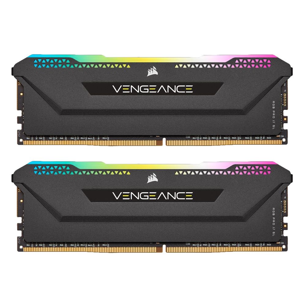 Memorie Corsair Vengeance PRO SL 32 GB DDR4 3200 MHz CL16, kit 2 x 16 GB, XMP 2.0, Negru, RGB