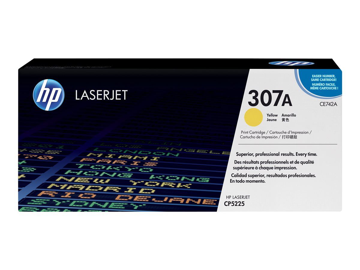 Cartus toner HP CE742A ,Galben ,7300 pagini ,Original (307A)