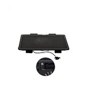 STAND SPACER notebook 15.6 , sita metal, fan 14cm cu led albastru, black,  SP-NC19 /45504838 (include TV 0.75 lei)