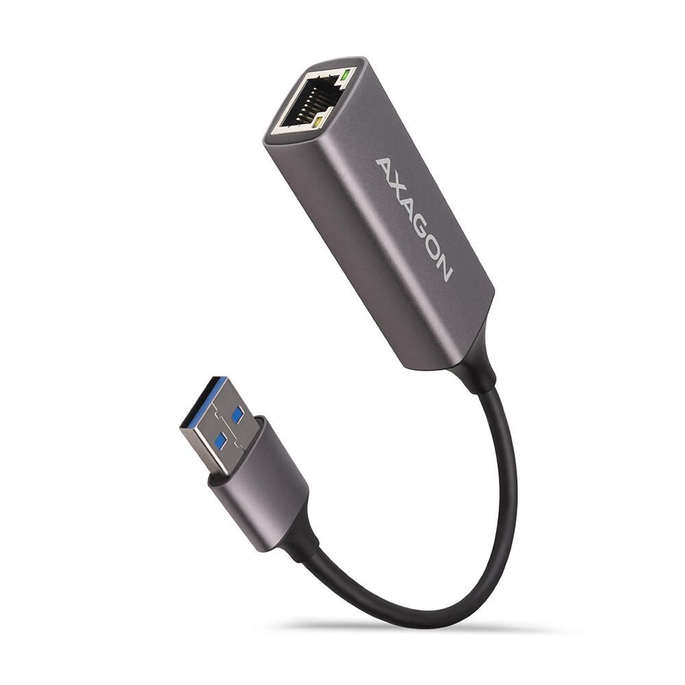 ADE-TR Adaptor retea USB3.2 Gen 1 Tip A la Gigabit Ethernet 10/100/1000, Metalic, Gri