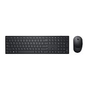 Kit Tastatura + Mouse wireless Dell Pro KM5221W, Layout US Intl, Negru