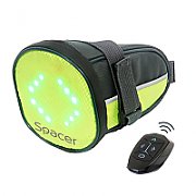 GEANTA reflectorizanta SPACER pentru Bicicleta, cu semnalizare LED prin telecomanda si de montat la sa,  SPBB-LEDSign
