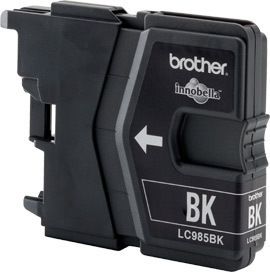 Cartus cerneala Brother LC985BK ,Negru ,300 pagini ,Original (LC985BK)