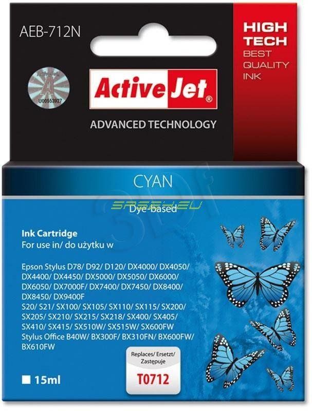 Cartus cerneala Activejet AEB-712N ,Albastru ,15 ml (compatibil cu Epson AEB-712N)