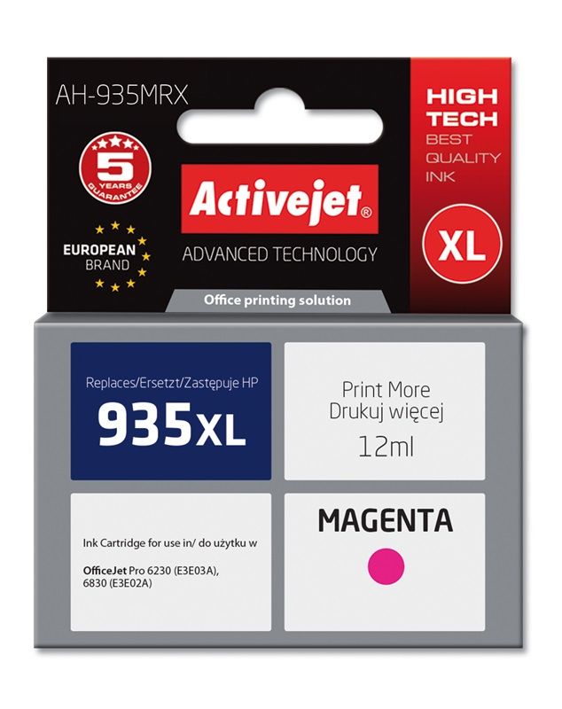 Cartus cerneala Activejet AH-935MRX ,Magenta ,12 ml (compatibil cu HP AH-935MRX)