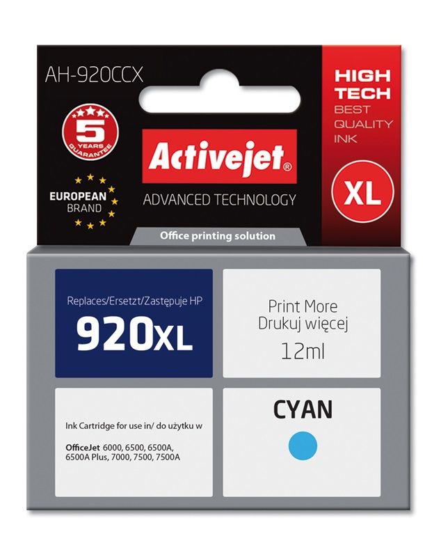 Cartus cerneala Activejet AH-920CCX ,Albastru ,12 ml (compatibil cu HP AH-920CCX)