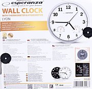 Esperanza EHC016K Mechanical wall clock Round Black