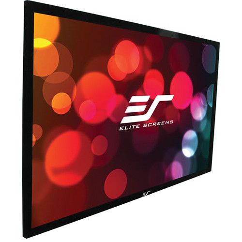 Ecran proiectie cu rama fixa, de perete, 265.7 x 149.4 cm, EliteScreens SABLEFRAME ER120WH, Format 16:9, rama catifelata