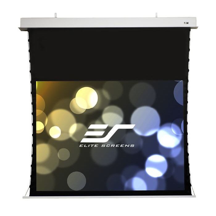 Ecran proiectie electric, 265 x 149 cm, incastrabil in tavan, Tensionat, EliteScreens Evanesce Tab-Tension Series, 16:9