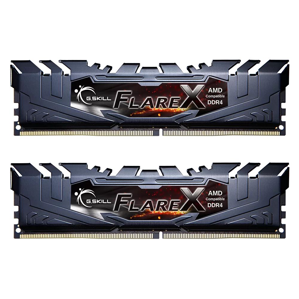 Memorie G.Skill Flare X (pentru AMD) 32 GB DDR4 3200 MHz CL16, kit 2 x 16 GB, XMP 2.0, Negru