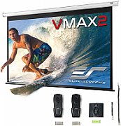 Ecran proiectie electric, perete/tavan, 265.70 x 149.40 cm, EliteScreens VMAX120XWH2, Format 16:9, Trigger 12V