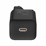INCARCATOR retea Baseus Super Si, Quick Charge 30W, 1 x USB Type-C 5V/3A si 1 x USB 5V/3A, negru  CCSUP-J01  (include TV 0.8lei)