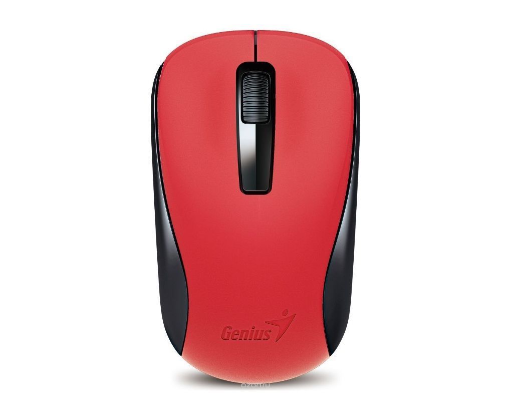 MOUSE Genius,  NX-7005 , PC sau NB, wireless, 2.4GHz, optic, 1200 dpi, butoane/scroll 3/1, , negru / rosu,  31030017403  (timbru verde 0.18 lei)