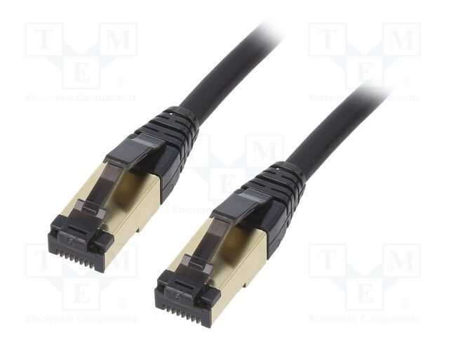 GEMBIRD PP8-LSZHCU-BK-7.5M S/FTP Cat. 8 LSZH patch cord black 7.5m