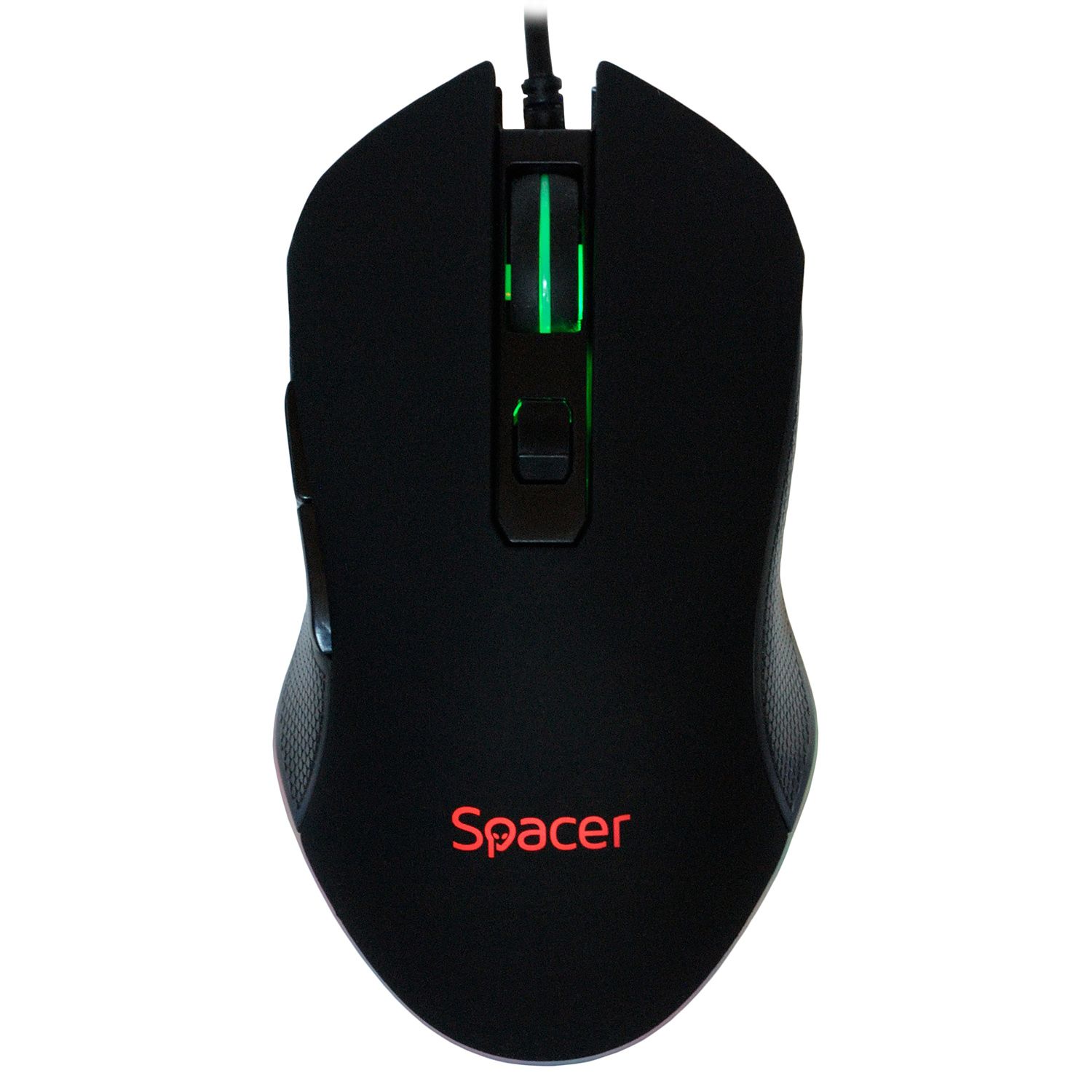 MOUSE Spacer - gaming, gaming, cu fir, USB, optic, 12.000 dpi, butoane/scroll 6/1, iluminare RGB, negru,  SPGM-ALIEN-PRO  (include TV 0.18lei)