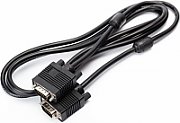 CABLU video SPACER, VGA (T) la VGA (T), 1.8m, cupru, ecranat, negru,  SPC-VGA-6  (include TV 0.8lei)