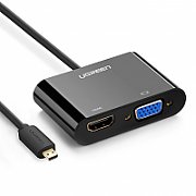 CABLU video Ugreen,  DP102  DP (T) la DP (T), rezolutie maxima 4K UHD (3840 x 2160) la 30 Hz, conectori auriti, 2m, negru  10211  (include TV 0.15 lei) - 6957303812110