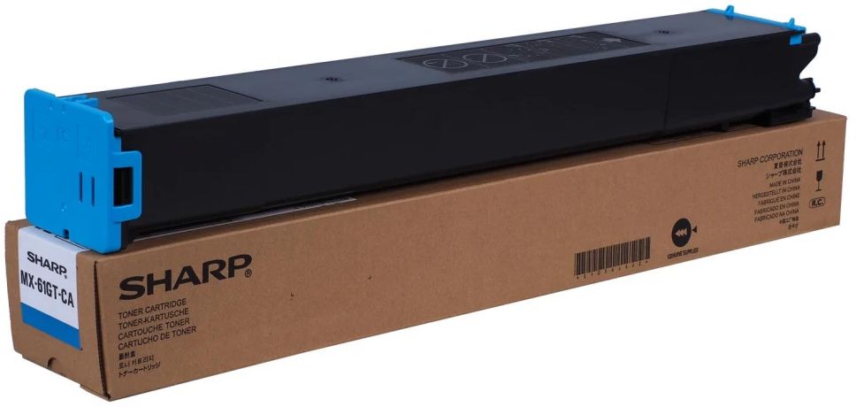 Cartus toner Sharp MX61GTCA ,Albastru ,24 000 pagini ,Original (MX61GTCA)