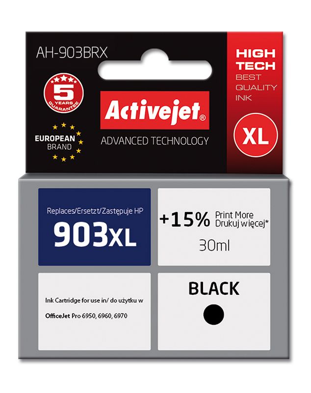 Cartus cerneala Activejet AH-903BRX ,Negru ,30 ml (compatibil cu HP AH-903BRX)