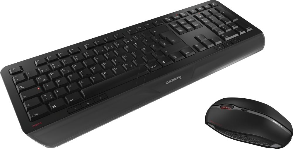 CHERRY GENTIX Desktop Wireless Maus&Tastatur DE schwarz