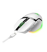 Mouse Razer cu fir Razer Basilisk V3 PRO, butoane programabile 10+1, Razer™ HyperScroll Tilt Wheel, 11 zone de iluminare Chroma RGB, alb