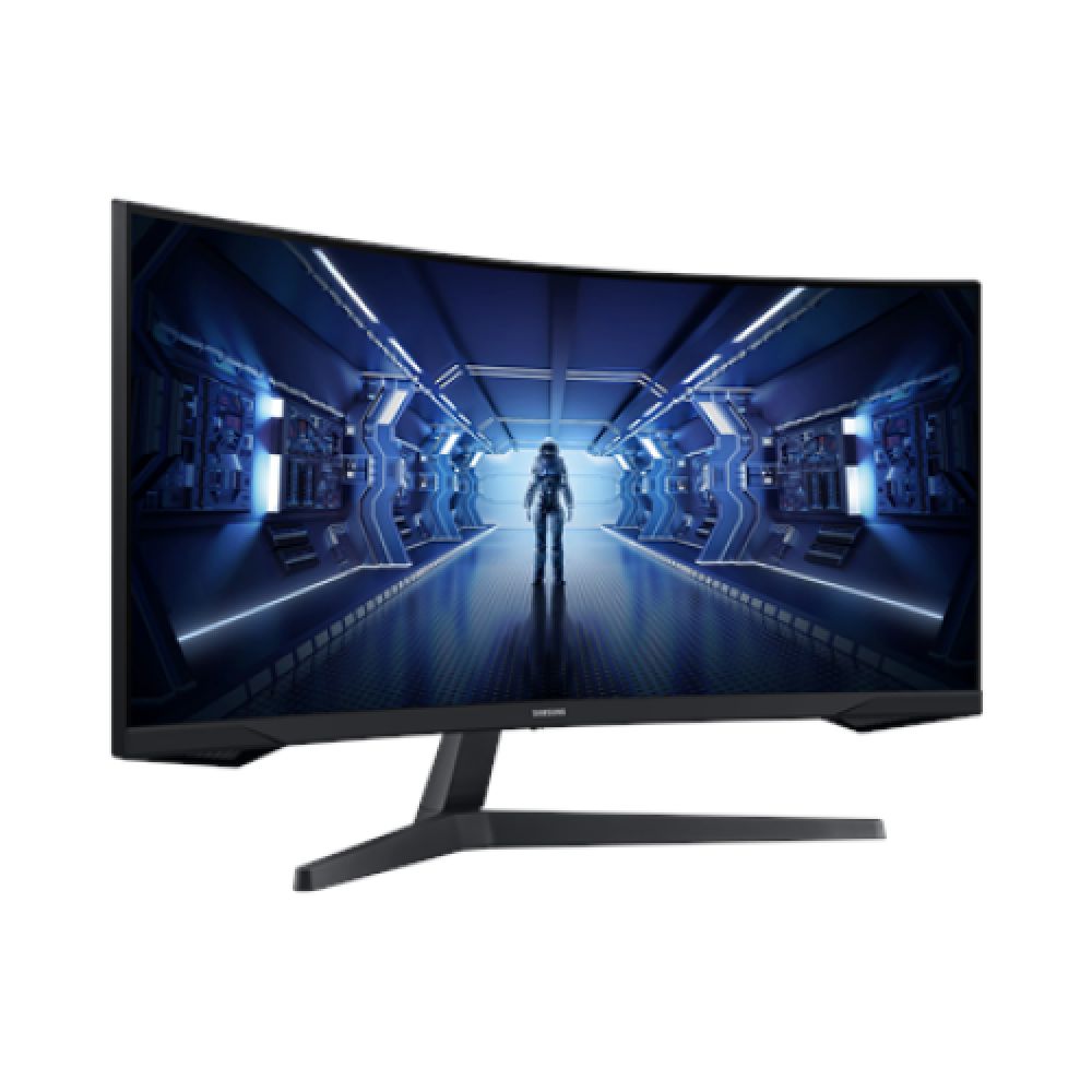 Monitor 34 inch LED Samsung LC34G55TWWPXEN 3440 x 1440 pixeli, 165 Hz, 1 ms, Negru