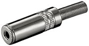 Male 3.5mm Jack plug, stereo, metal, with cable protector
JC-103
GNI0012S
Packaging: bulk 1 pc.