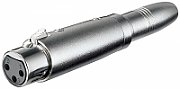 XLR female to 6.35mm mono female adapter
Packaging: bulk 1 pc.