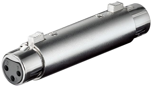 Female XLR to XLR female adapter
Packaging: bulk 1 pc.