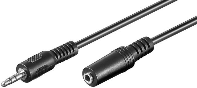 Audio cable 2m 3.5mm male stereo jack to 3.5mm female stereo jack
CABLE-423
KPO2744
Packaging: bulk 1 pc.