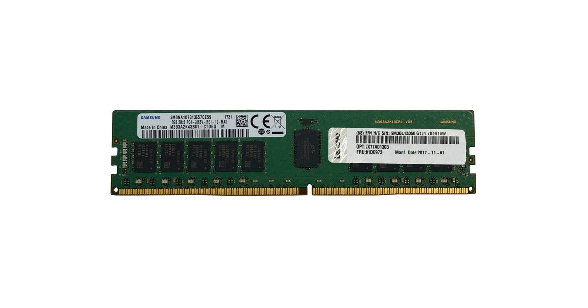 ThinkSystem 32GB TruDDR4 3200MHz (2Rx8, 1.2V) ECC UDIMM