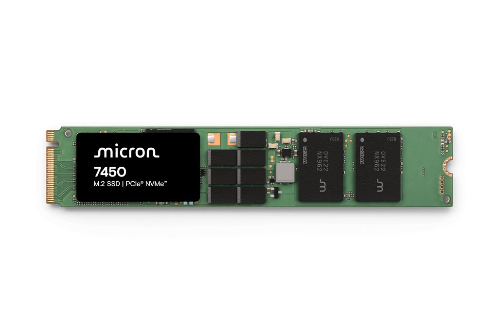 SSD server Micron 7450 PRO 3.84 TB, M.2 22110, PCIe 4.0 NVMe, 3D TLC, 1.0 DWPD