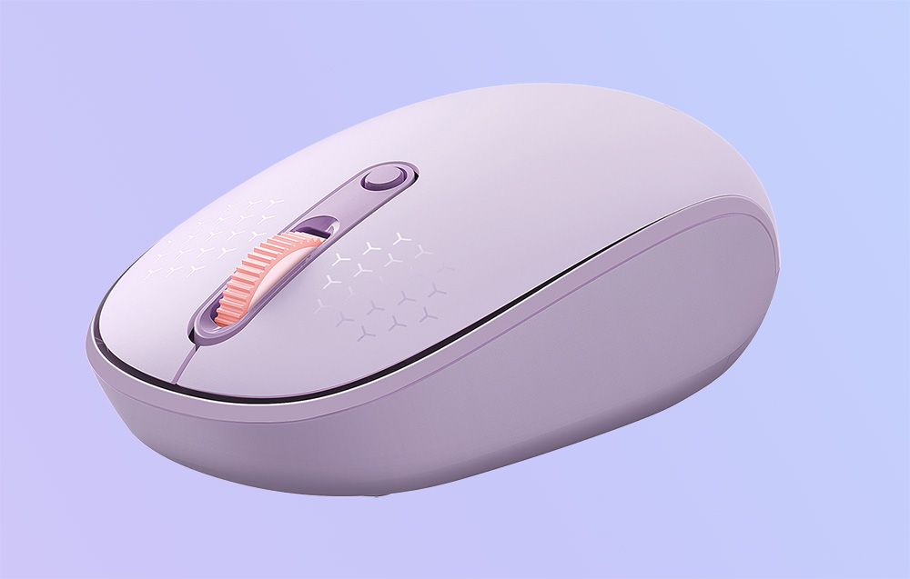 MOUSE Baseus PC sau NB wireless, 2.4GHz si Bluetooth, optic, 800/ 1200/1600 dpi,butoane/scroll 3/1, mov, B01055503513-00  (timbru verde 0.18 lei) - 6932172632861
