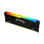 Memorie Kingston FURY Beast 8 GB DDR4 3600 MHz CL17, XMP 2.0, Negru, RGB