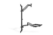 Sit-Stand Workstation wall single mount,  black max load capacity: 1-8 kg,max Screen Size: 17 -32
