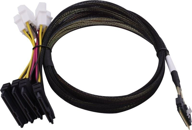 Adaptec Kabel SFF8654 -> SFF8639 4xU.3 intern 0.8m SlimSAS - 4SFF-8639 ×2 U.3 tri-mode SAS/SATA/NVMe