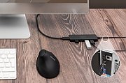 DIGITUS USB 3.0 Hub 4-Port Slim, USB-C Adapter 1,2m Kabel