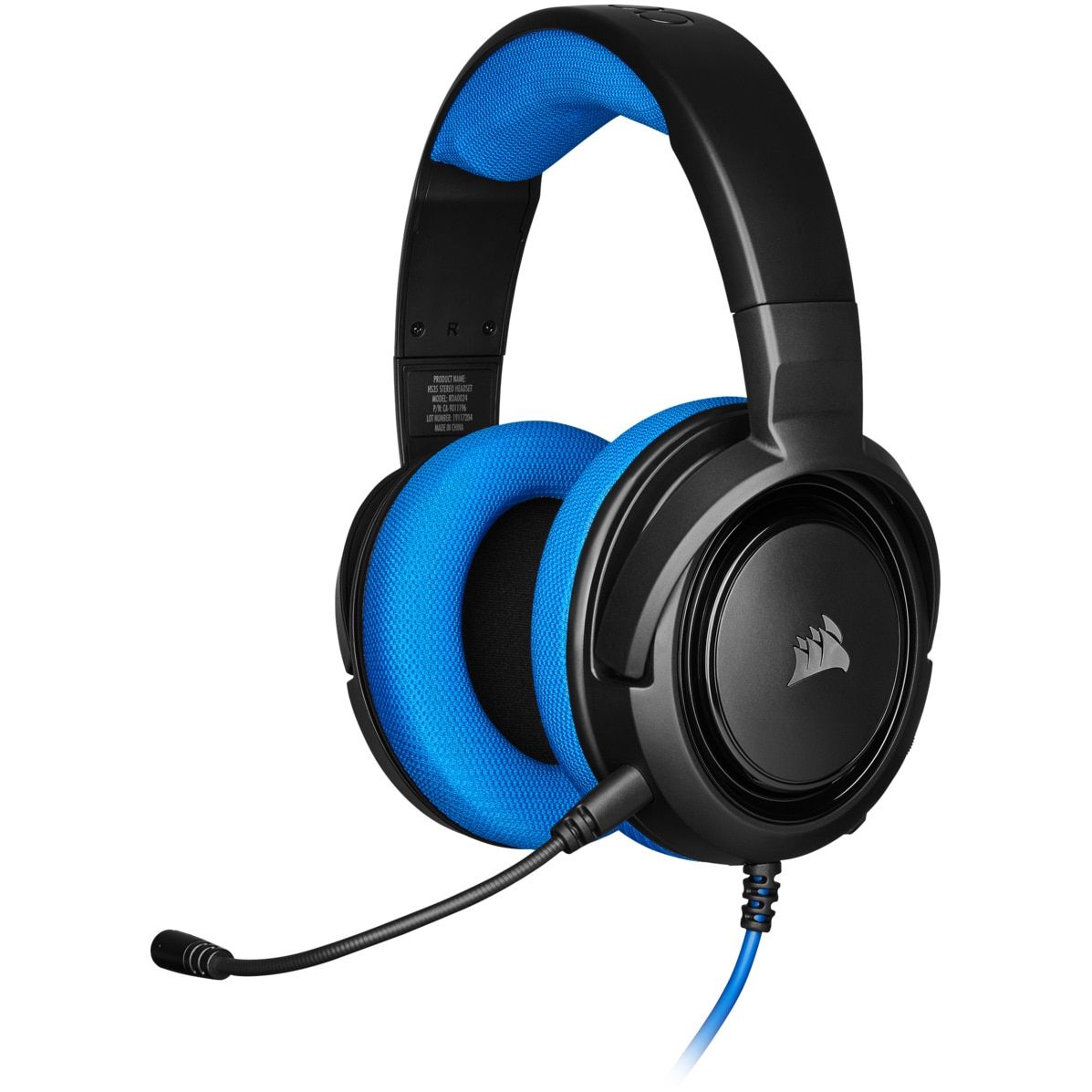 Casti Gaming CORSAIR HS35 V2 ALBASTRU, dimensiune difuzoare 50mm neodymium, frecventa raspuns 20Hz-20kHz, impedance 32 Ohms@ 1kHz, sensitivitate 114dB (+/- 3 dB), microfon omni-directional, impedance: 2.2k Ohms, frecventa raspuns 100Hz-10kHz, sensitivitate -42dB (+/- 3dB)