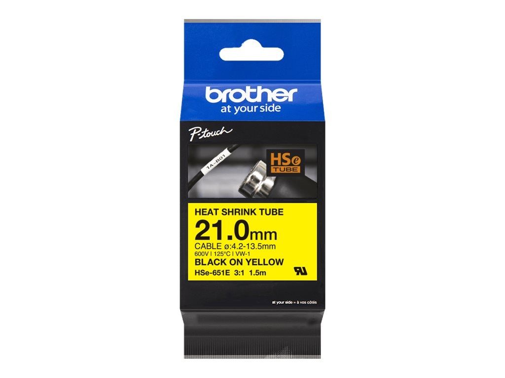 BLACK ON YELLOW, 21.0MM WIDE, 1.5M LONG